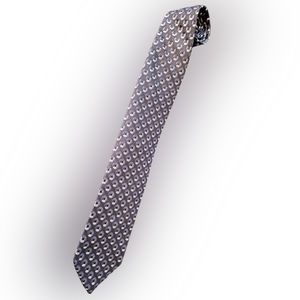 😎 Faconnable blue patterned 100% silk neck tie in excellent condition